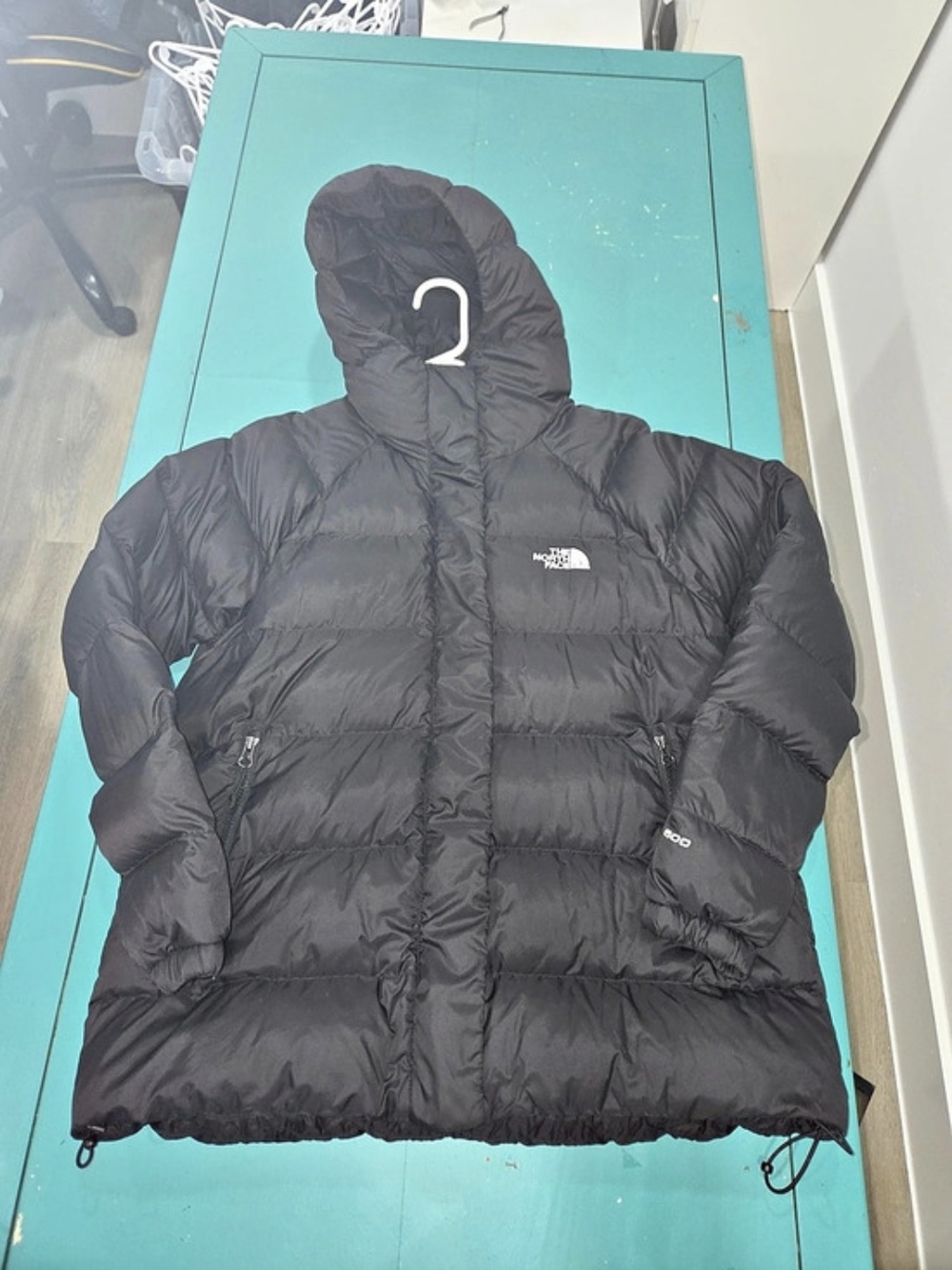 The North Face Women's Hydrenalite Down Hoodie Black Puffer Jacket SZ LG